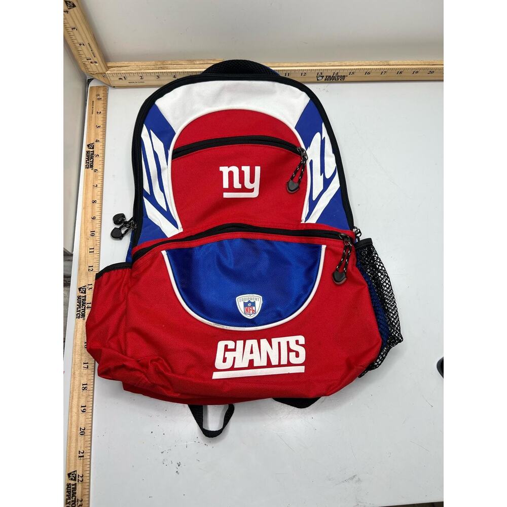 NY New York Giants NFL Backpack Unisex Colorblock Graphic Football School Bag